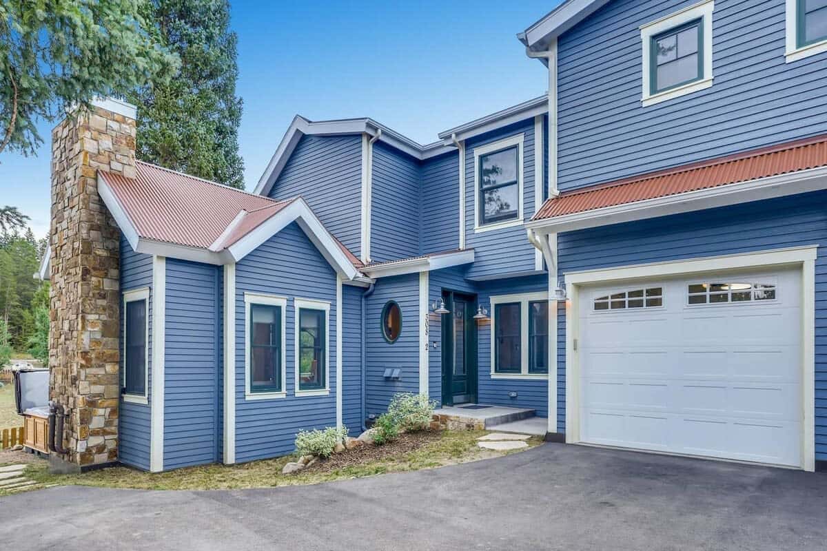 Exterior of the home with one car garage